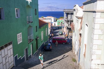 Picturesque old town with colonial buildings. San Felipe. Vulcano Fogo. Fogo. Cabo Verde. Africa