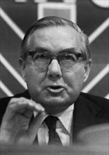 The City of London and politicians on 16.2.1974 .James Callagan (Labour), GBR, Great Britain