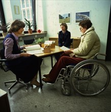 Dortmund. Employment office. Counselling youths. Unemployed ca. 1979-80