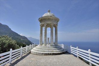 Ionic temple on the estate Son Marroig, the former residence of Ludwig Salvator, near Deia,