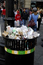 Garbage can, Trash, Waste, Trash, New York City, New York, USA, North America