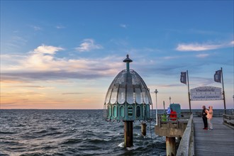 Diving gondola Zinnowitz, Usedom Island, Mecklenburg-Western Pomerania, Germany, Europe