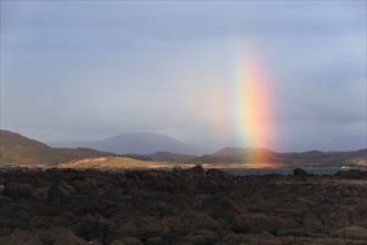 Rainbow over Achnahaid Bay, Coigach Peninsula, Scotland, Achnahaid Bay