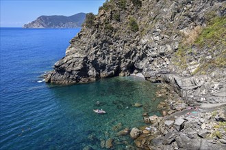 Corniglia Rock Bay, Cinque Terre, Province of La Spezia, Liguria, Italy, Europe