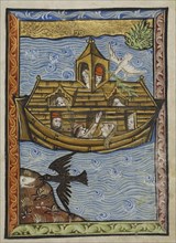 Noah's Ark, Illustrated Vita Christi, with devotional supplements, c. 1480-1490. Noah's Ark,