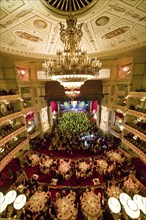 Semperoper Ball in Dresden For the Opera Ball in Dresden, the auditorium and stage of the