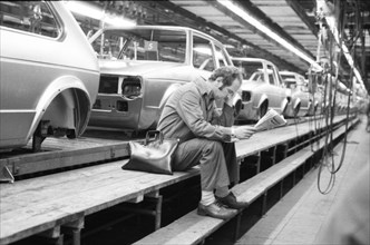 Production of the Golf at the VW plant on 10. 05. 1979 in Wolfsburg, Germany, Europe