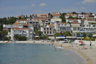 Beach, Adriatic Sea, Primosten, Sibenik-Knin County, Dalmatia, Croatia, Europe