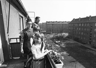 Life and everyday life in the GDR from 1.4. to 10.4.1974.families, children, birthday, Germany,