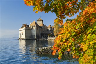 Chillon Castle, Lake Geneva, Switzerland, Europe