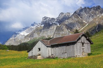 Alpstein massif with Säntis, Appenzell, Switzerland, Europe