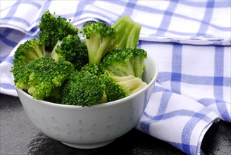 Broccoli (Brassica oleracea var. italica) in a bowl