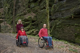 Wheelchair user in Uttewalder Grund