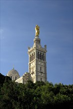 Basilica Notre-Dame-de-la-Garde, Marseille, Cote D'Azur, Provence, Southern France