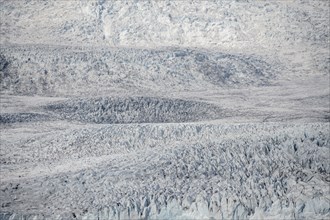 Glacial ice of a glacier tongue, Fjallsjökull glacier, Vatnajökull, Hornafjörður, Iceland, Europe