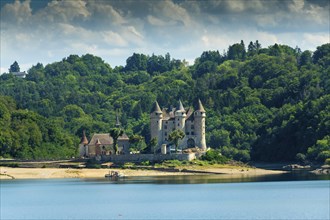 Lanobre. Chateau de Val from the 13th century, which has been modified several times, is situated