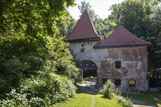 Gate tower, Frauenstein Castle, Mining, Innviertel, Upper Austria, Austria, Europe