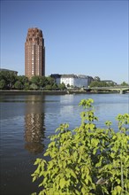 Main Plaza Hotel Linder with Mainufer, Sachsenhausen, Main, Frankfurt, Hesse, Germany, Europe