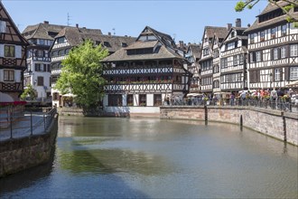 Half-timbered houses in the Tanners' Quarter on the Ill, La Petite France, UNESCO World Heritage