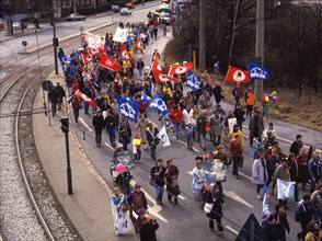 Ruhr area. Easter March Ruhr 86 on 30. 3. 1986