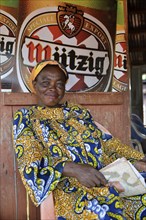 Woman in traditional dress, near Yokadouma, East Region, Cameroon, Africa