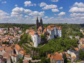 Albrechtsburg Castle, the Bishop's Palace and the Cathedral on the Burgberg in Meissen