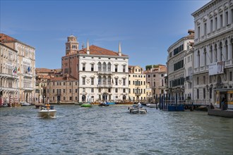 Historic Palaces. Palazzi, on the Grand Canal Venice, Veneto Region, Italy, Europe