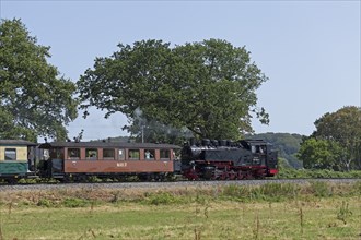 Rasender Roland steam railway, Sellin, Rügen Island, Mecklenburg-Vorpommern, Germany, Europe