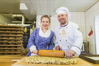 DEU Sachsen Radebeul The sweet building blocks for the giant stollen, which will be presented and