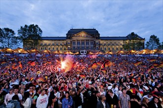 Public viewing on the banks of the Elbe in Dresden on the grounds of the Filmnächte am Elbufer,