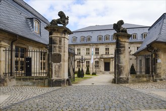 Former cathedral deanery, Domplatz, Halberstadt, Harz, Saxony-Anhalt, Germany, Europe