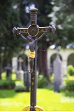 Crosses with cobwebs at the burial ground of St. Sebastian's Cemetery, Church of St. Peter,