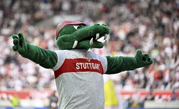 Mascot Fritzle VfB Stuttgart MHPArena, MHP Arena Stuttgart, Baden-Württemberg, Germany, Europe