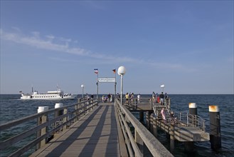 Excursion ship Baltica, pier, Kühlungsborn, Mecklenburg-Western Pomerania, Germany, Europe