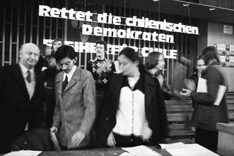 With a solidarity event and demonstration at the University of Cologne on 25.1.1974, students,