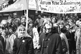 The traditional Easter March Ruhr 1982, Germany, Europe