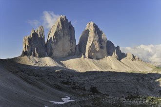 Tre Cime di Lavaredo, Drei Zinnen, Dolomites, Italy, Europe