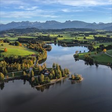 Schwaltenweiher, Tannheim Mountains, Allgäu Alps, East Allgäu, Bavaria, Germany, East Allgäu,