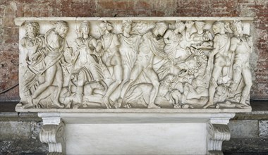 Roman sarcophagus, Sarcofago romano, Antiquity, Camposanto Monumentale monumental cemetery,