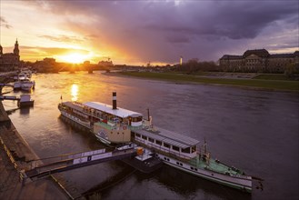 Sunset over Dresden's Old Town