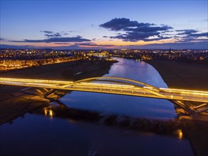 Waldschlösschen Bridge in the evening