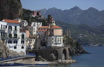 Atrani on the Amalfi Coast, Campania, Italy, Europe