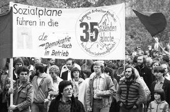 DGB May Day demonstration on 01.05.1980 in Dortmund, Germany, Europe