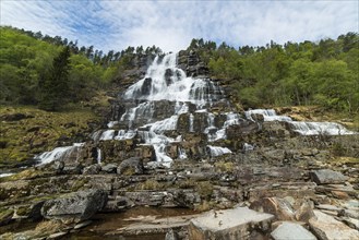 Tvinnefossen waterfall, Voss, Hordaland, Western Norway, Norway, Europe