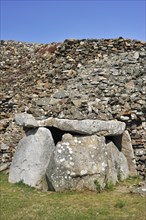 Cairn of Barnenez, Barnenez Tumulus, Mound, a Neolithic monument at Plouezoc'h, Finistere,