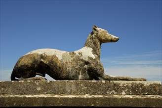 Greyhound sculpture, dog sculpture, House, Osborne House, Cowes, Isle of Wight, Hampshire, England,