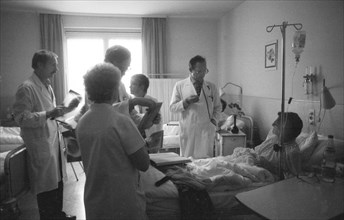 Everyday life at the General Hospital in October 1981, Germany, Europe