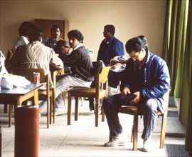 Unna-Massen Landesstelle für Flüchtlinge. Refugees of Tamilia. ca 1987