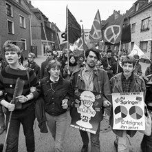 The Easter March 1968, Germany, demonstrated for peace with the main demands to end the Vietnam War