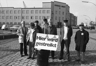 The strike action in the collective bargaining dispute of the Industriegewerkschaft Metall (IG